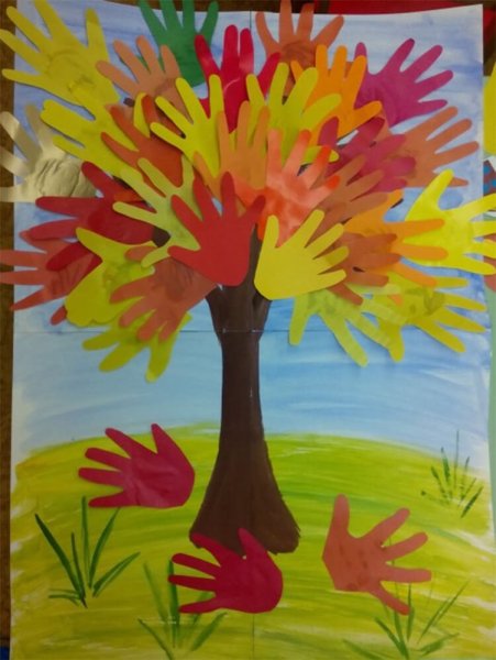 Аппликация на тему осень