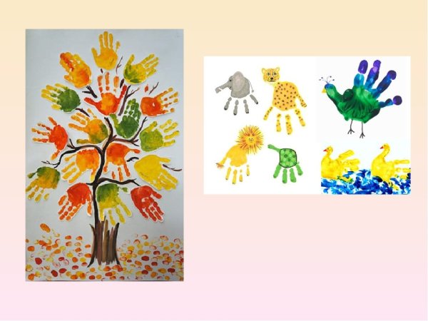 Рисование ладошкой в подготовительной группе