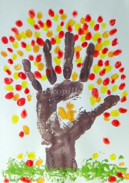 Рисование пальчиковыми красками средняя группа