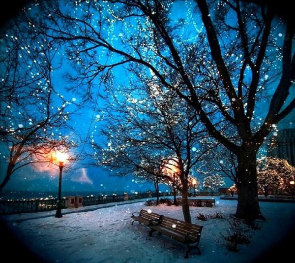 Снежный вечер