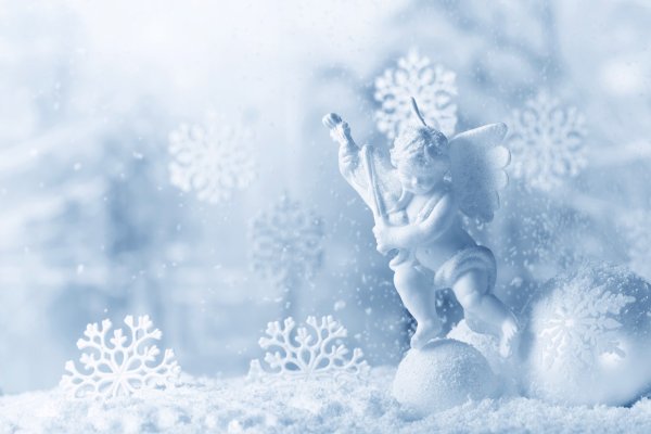 Обои снежинки