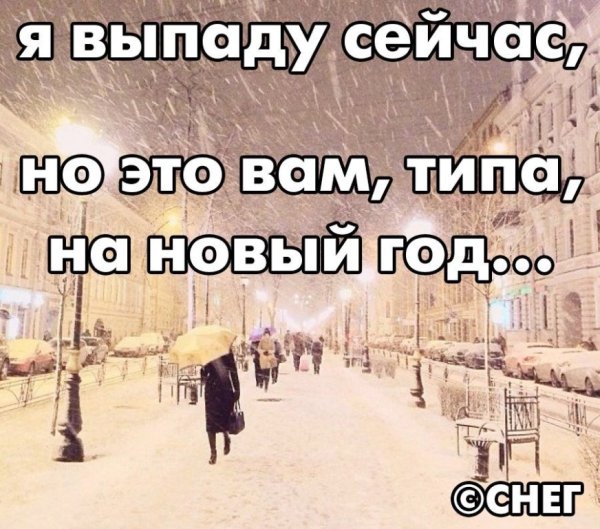 Шутки про первый снег