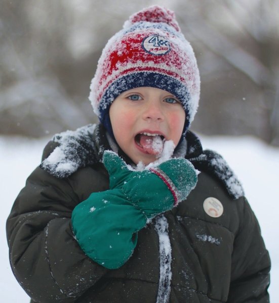 Дети зимой