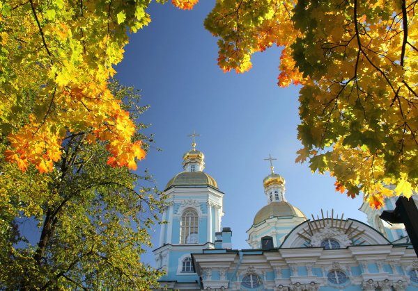 Осенний Тамбов храмы купола