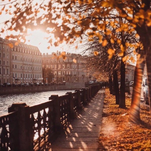 Санкт Петербург осень набережная