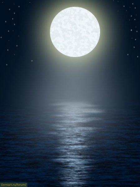 Полная Луна и сияние