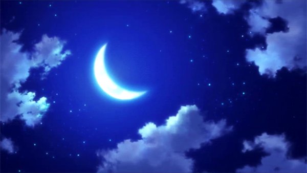 Месяц в небе светит