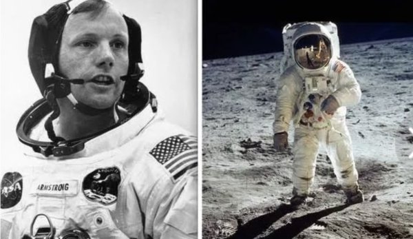 Нил Армстронг на Луне