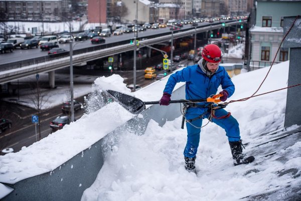 Уборка снега с крыш