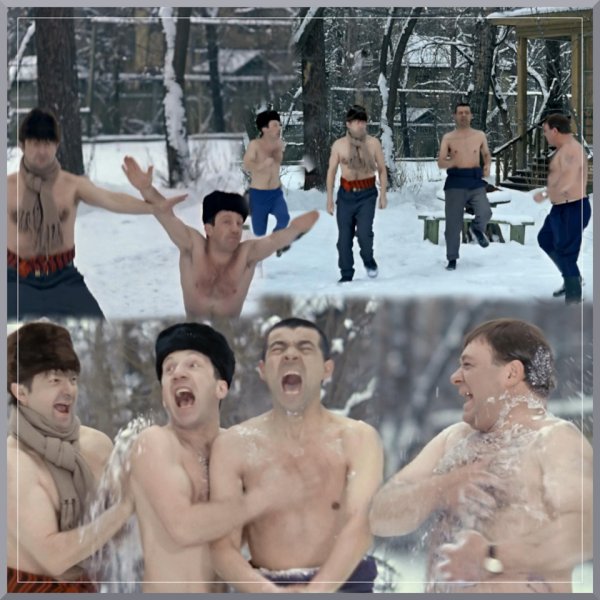 Кадры джентльмены удачи снег