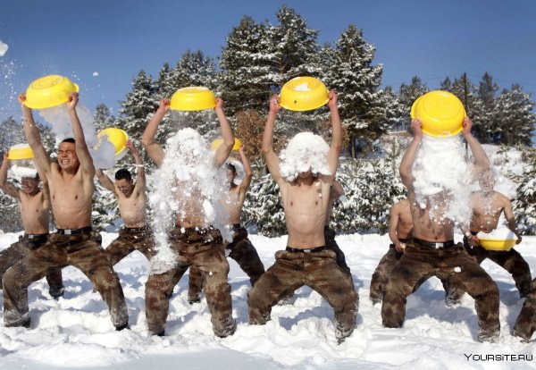 Закаливание снегом