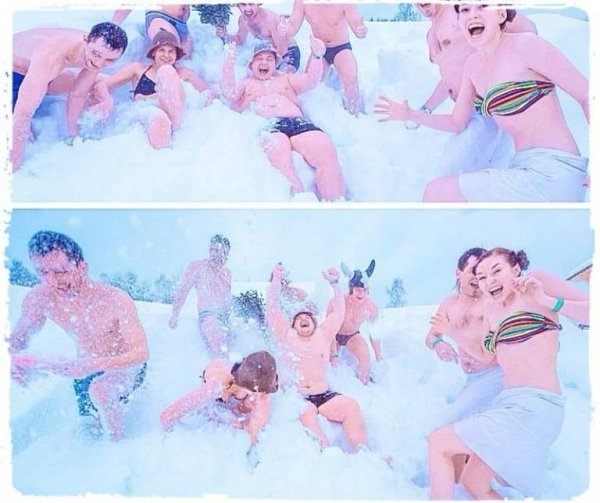 Обтирание снегом