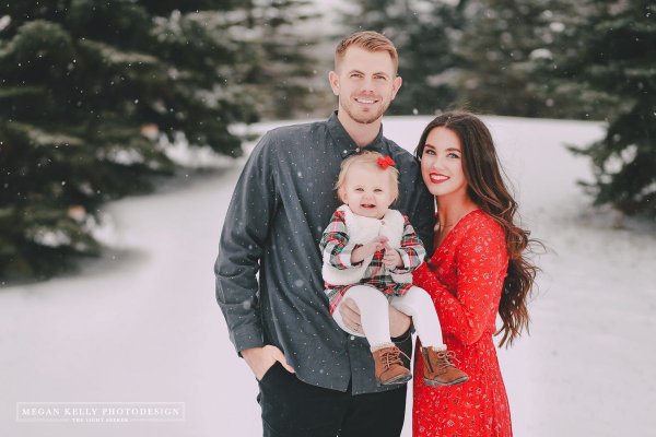 Фотосессия зима семья