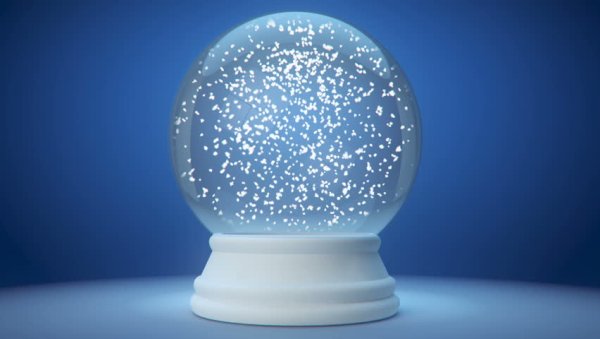 Снежный шар пустой