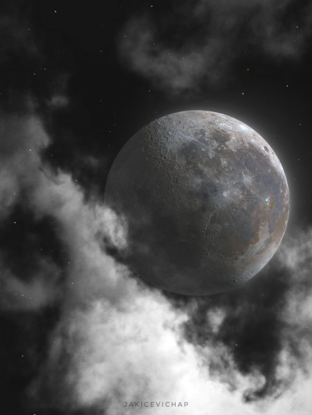 Луна в космосе