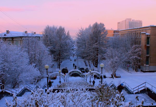 Мурманск зимой