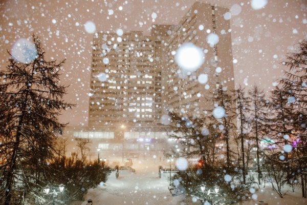 Мурманск зима метель