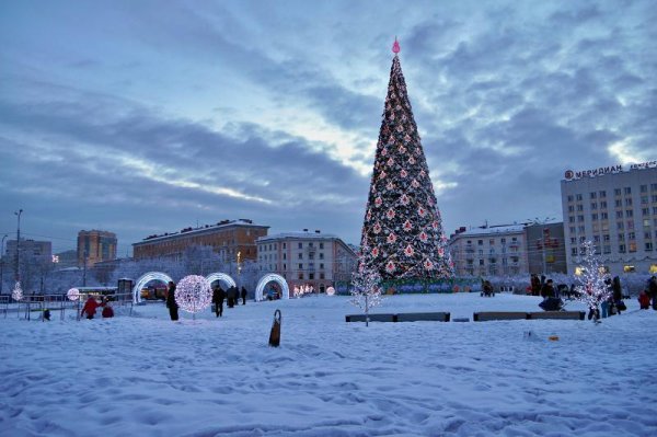 Мурманск пять углов зима