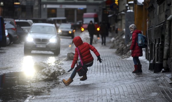Скользко на улице
