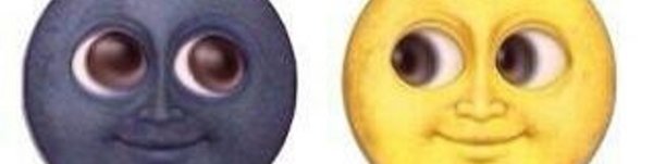 Смайл Луна и солнце