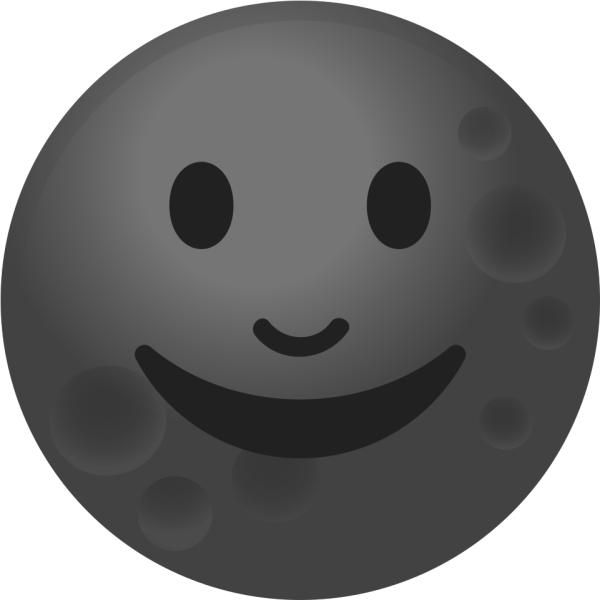 ЭМОДЖИ черная Луна