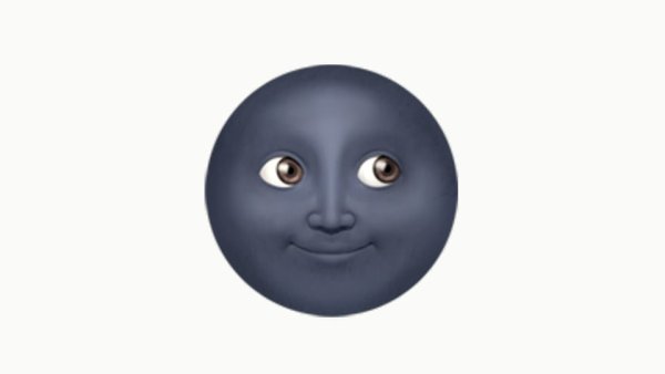 Луна смайлик ВК