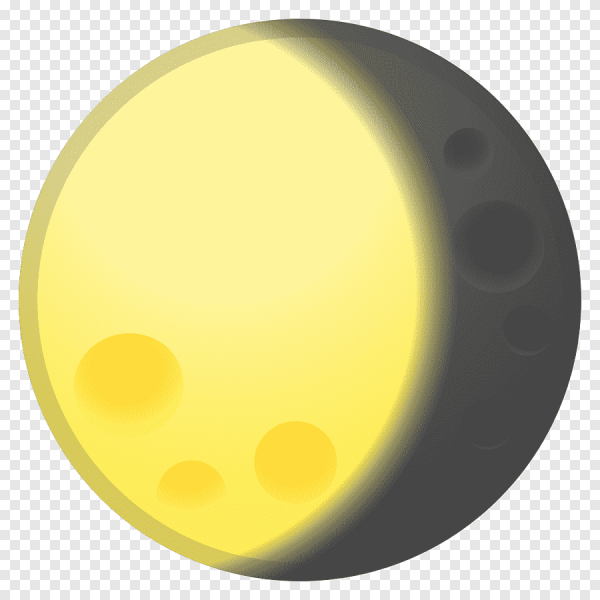 Желтая Луна ЭМОДЖИ