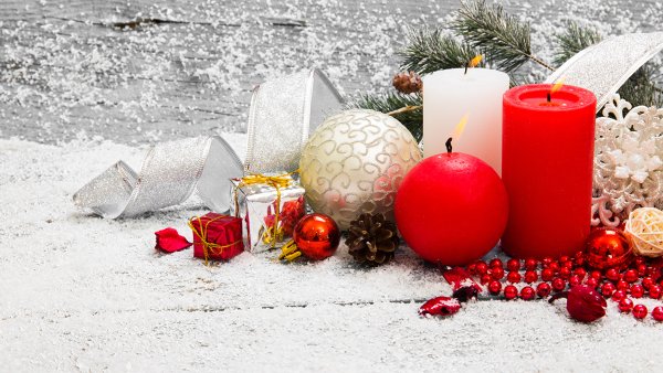 Новогодние подарки со свечами