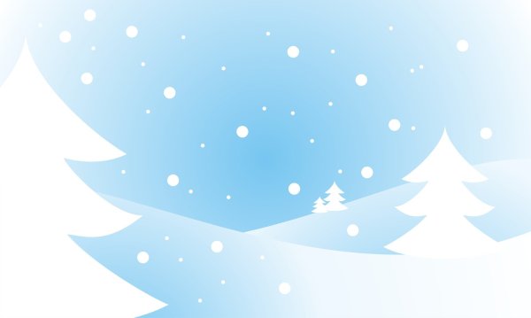 Зимний фон для презентации для детей