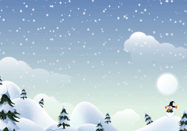 Зимний фон для презентации
