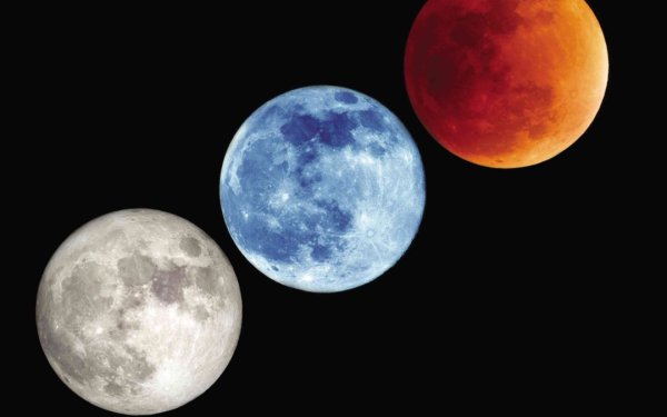 Разноцветная Луна