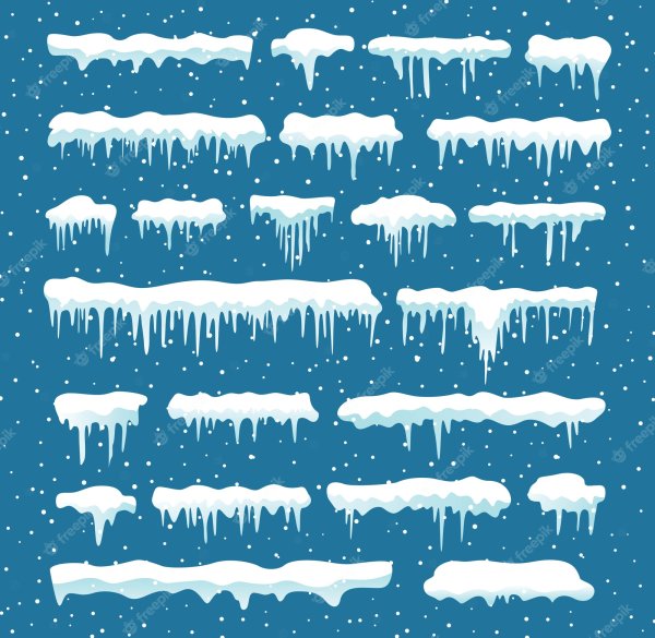 Векторный снег