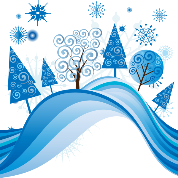 Зимние узоры вектор
