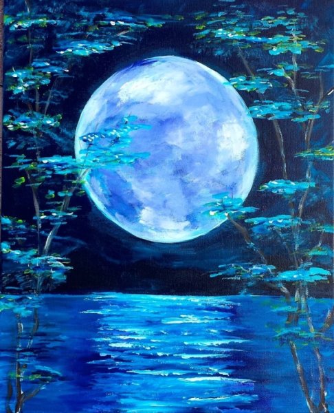 Луна в живописи