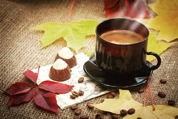 Осенняя чашка кофе
