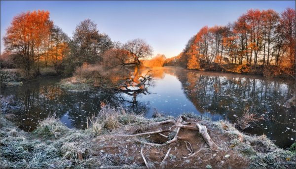 Первые заморозки осенью