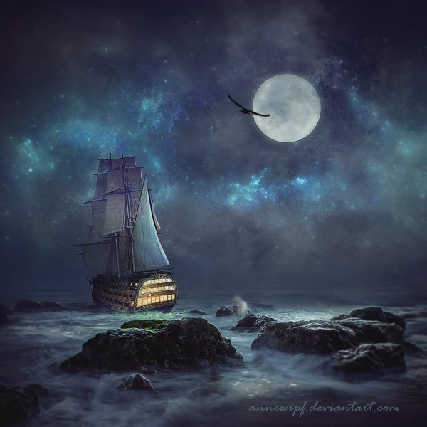 Одинокий корабль