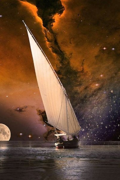 Уплывающий парусник