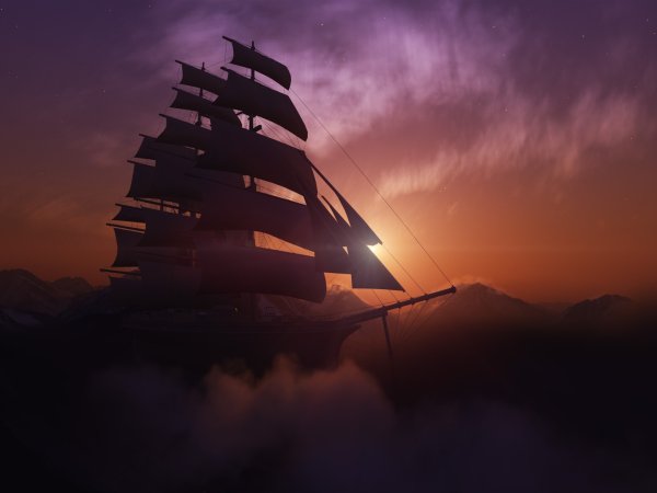 Красивый корабль