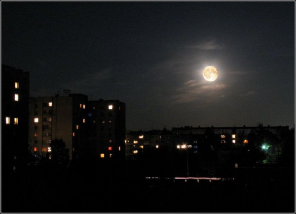 Ночное небо вид из окна