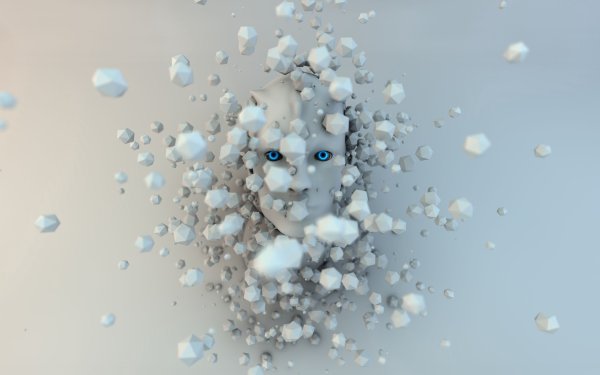 Необычные белые обои