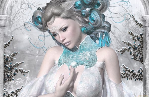 Девушка зима