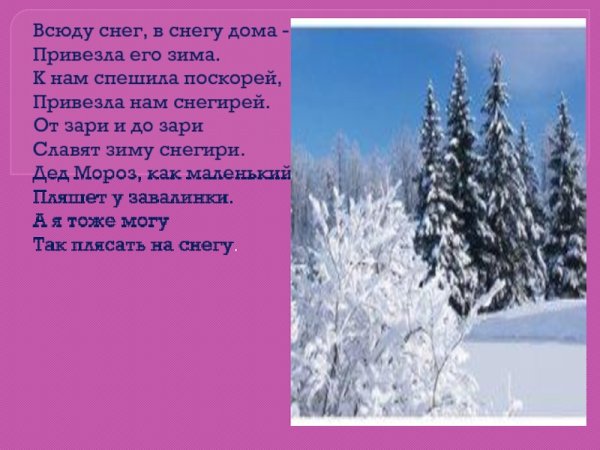 Стих всюду снег