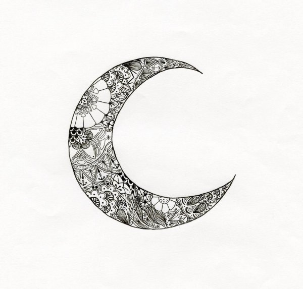 Луна эскиз