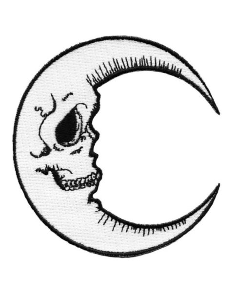 Тату полумесяц на лице