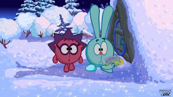 Новогодние Смешарики 2д