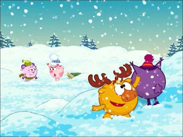Смешарики зима