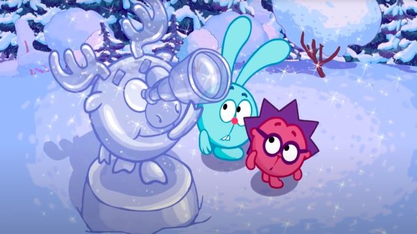 Смешарики Крош зимой