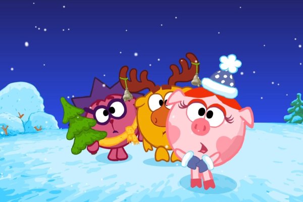 Смешарики Нюша и Лосяш