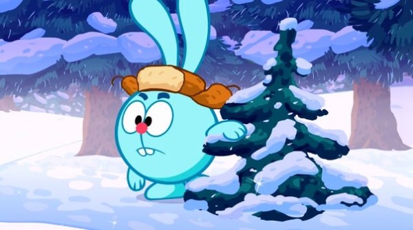 Смешарики Крош зимой